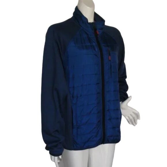 ORVIS Coat, L, Blue, Quilted Body, Zipper front, Pockets, Long sleeve - Picture 2 of 14